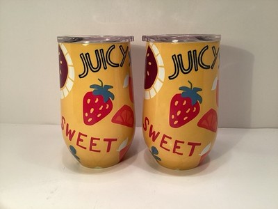 Mainstays 16oz. Stainless Steel Double Wall Insulated Beverage Cup. Set Of 2.