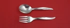 Pine Spray by International Sterling Silver Baby Set 2pc Original 4 1/8"