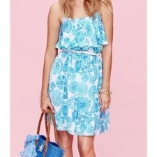 Lilly Pulitzer x Target Sea Urchin for You Sand Dollar Blue Beach Sundress M