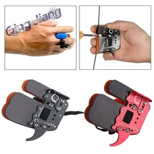 Archery Finger Tab Guard Protector Gear Glove Cow Leather Recurve Bow Shooting