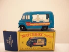 1963 MOKO Lesney Matchbox No.47 'COMMER ICE CREAM VAN'---w/D box---see photos &