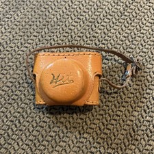 Vtg 50'S HIT SPY FILM MINI CAMERA MADE IN JAPAN W Case Unknown Working Condition