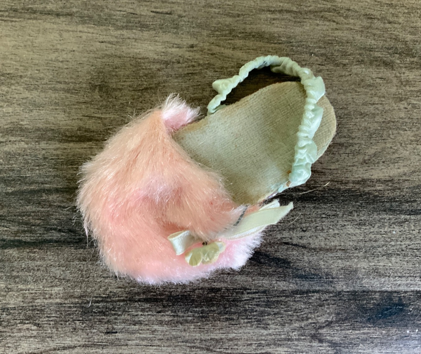 SAOLA Ciabatta vintage Mattel CHATTY CATHY rosa fuzzy solo SINGOLA