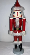 Vtg  Nut Cracker Santa Claus  14” Christmas READ