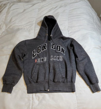 London England Britain HD Full Zip Long Sleeve Hoodie Jacket Gray XLarge Unisex