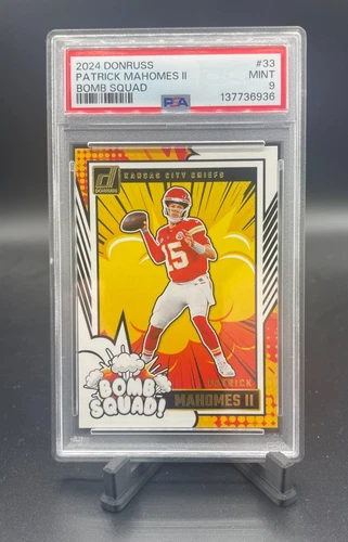 2024 Panini Donruss - Patrick Mahomes II - Bomb Squad #33 PSA 9 MINT