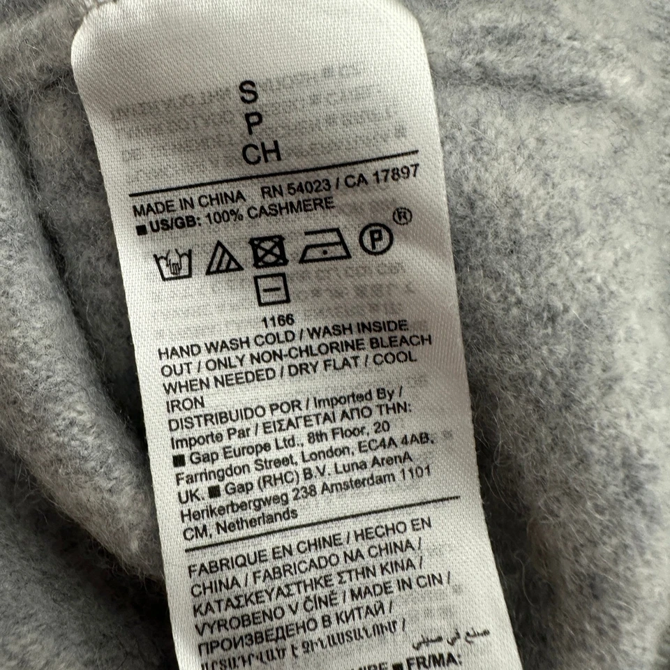 Suéter de cachemir Banana Republic para mujer talla S minimalista suave de lujo tejido gris Foto 4 de 4