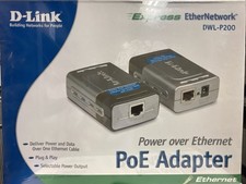 D-Link DWL-P200 Express EtherNetwork Power over Ethernet PoE Adapter New Sealed