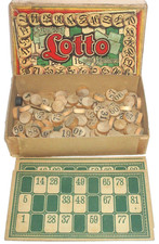 VINTAGE ANTIQUE MILTON BRADLEY LOTTO GAME 4280S made in USA