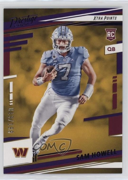 2022 Panini Prestige Rookies Xtra Points Purple 13/199 Sam Howell #305 1md7