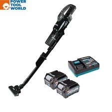 Makita CL003GD202 40v Max XGT Cordless Brushless Vacuum Cleaner Black Inc 2x ...