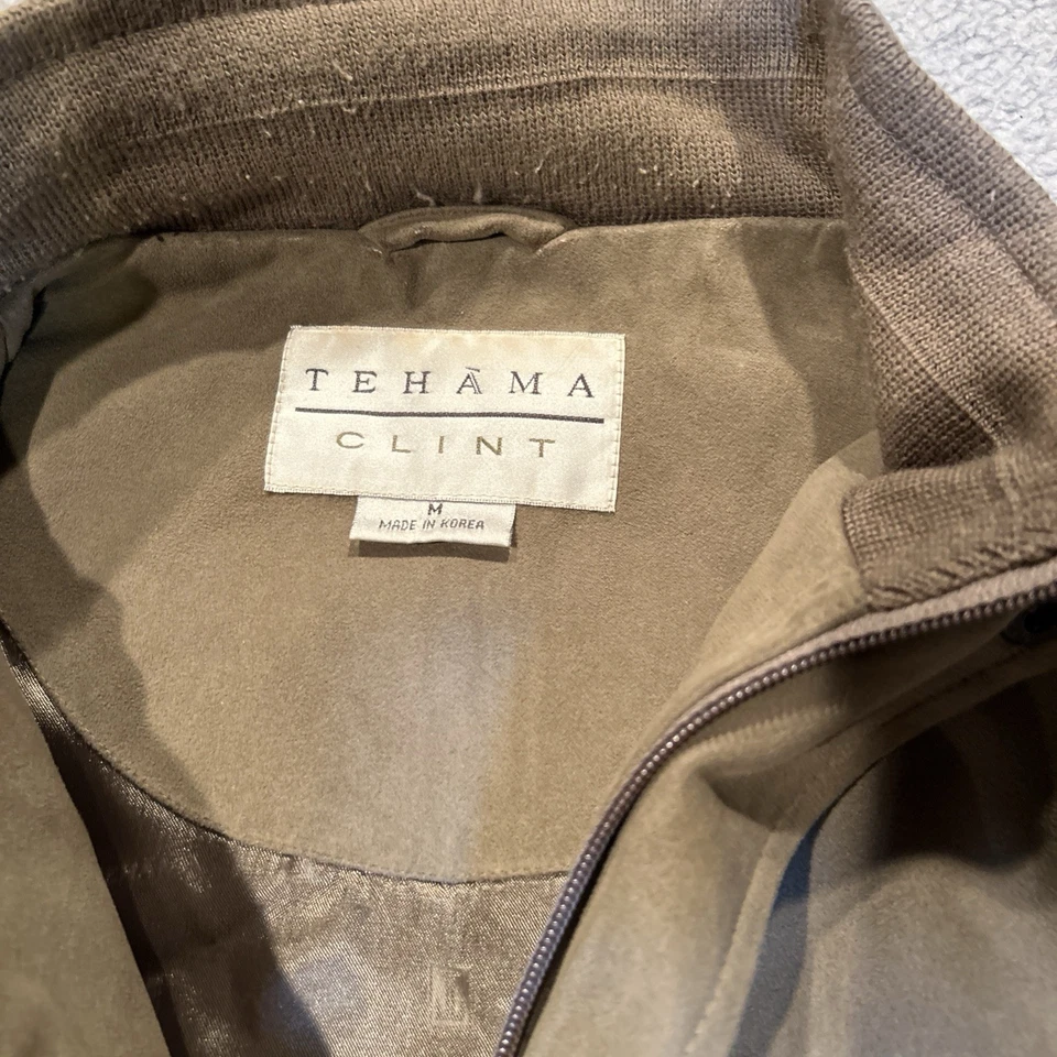 Chaleco Tehama Clint Para Hombre M Marrón Imitación Gamuza Cremallera Frontal Western Golf Core Exterior Foto 2 de 4