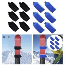 6x Ski Riemen Ski Bord Krawatten Ski Verschluss Strap f&uuml;r Skifahren Outdoor