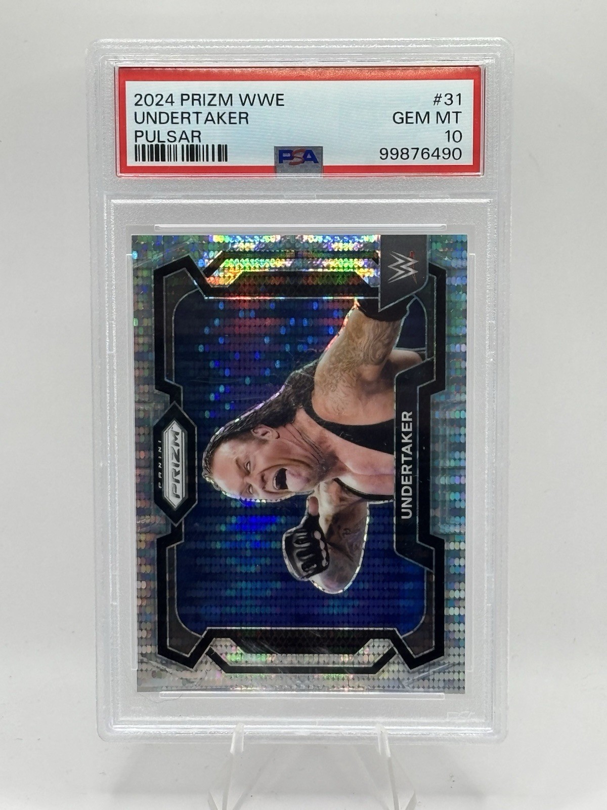 2024 Panini Prizm WWE #31 Undertaker Pulsar #224/499 - Graded PSA 10