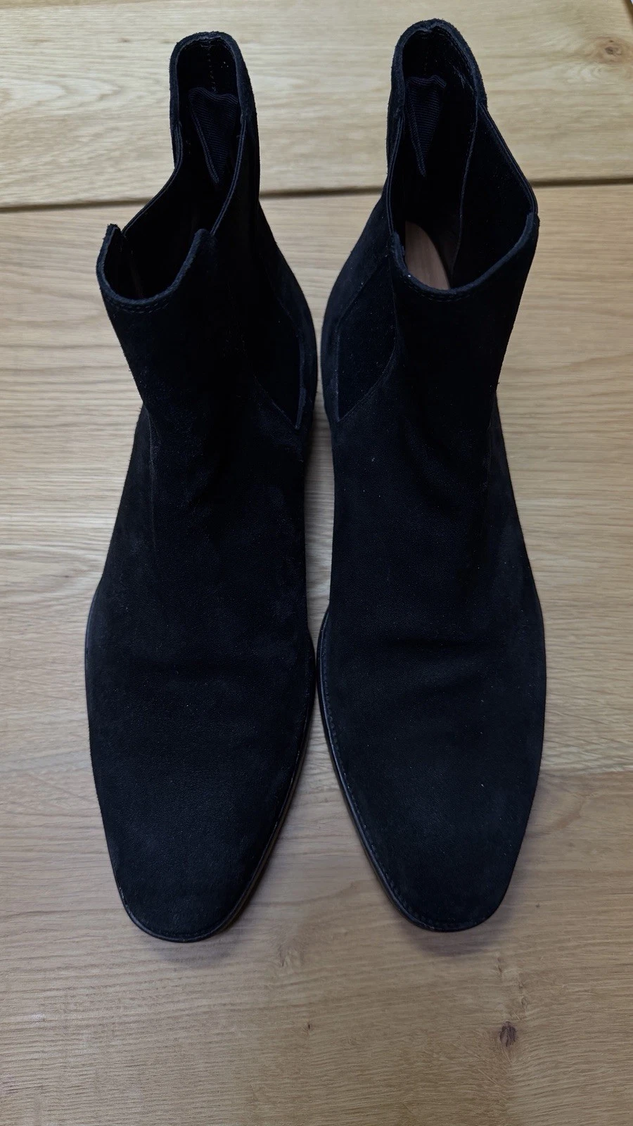 Saint Laurent — saint laurent boots men 42.5, Black Suede