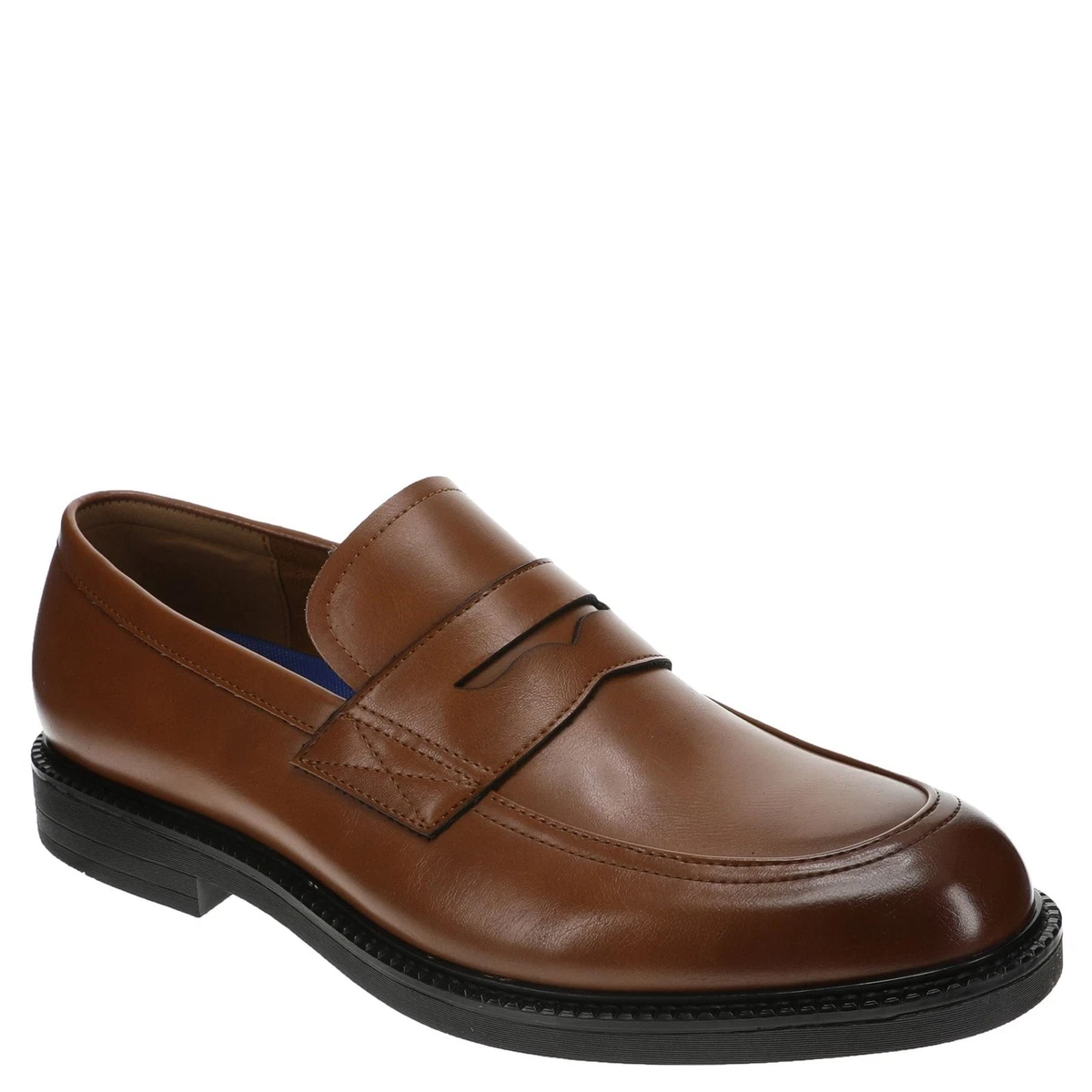 Kenneth Cole Reaction Shoes Loafers Men\'s 12M Slip-On Brown Leather Square Toe Kenneth Cole Men main image 3