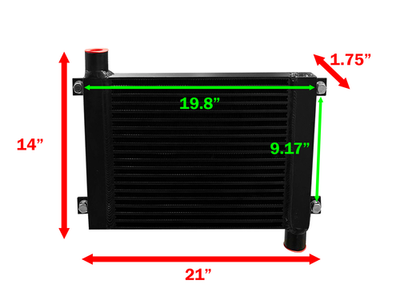 #ad Belt Guard Aftercooler for 10 Horse Power Motor 1 Inch Female NPT Fittings 50CFM $134.95