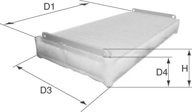 DAVID VASCO Filtro Abitacolo Adatto Per Ford Mondeo I Turnier BNP II BAP - Immagine 3 di 3