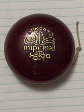 Vintage Duncan Imperial Yo-Yo Red Classic Toy w/ String Made in USA