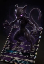 Mewtwo GX 3D Poster – Pokémon 13x19 Art Print Glossy Collectible