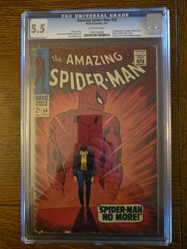 Amazing Spider-Man #50 CGC 5.5 OW 1st Kingpin