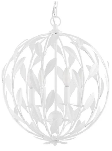 Crystorama Broche 16" Wide Matte White 4-Light Pendant Light - Picture 2 of 8