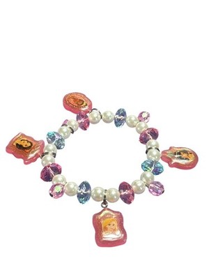Disney Princess Girl Beaded Stretchy Bracelet Snow White Tiana Jasmine Rapunzel