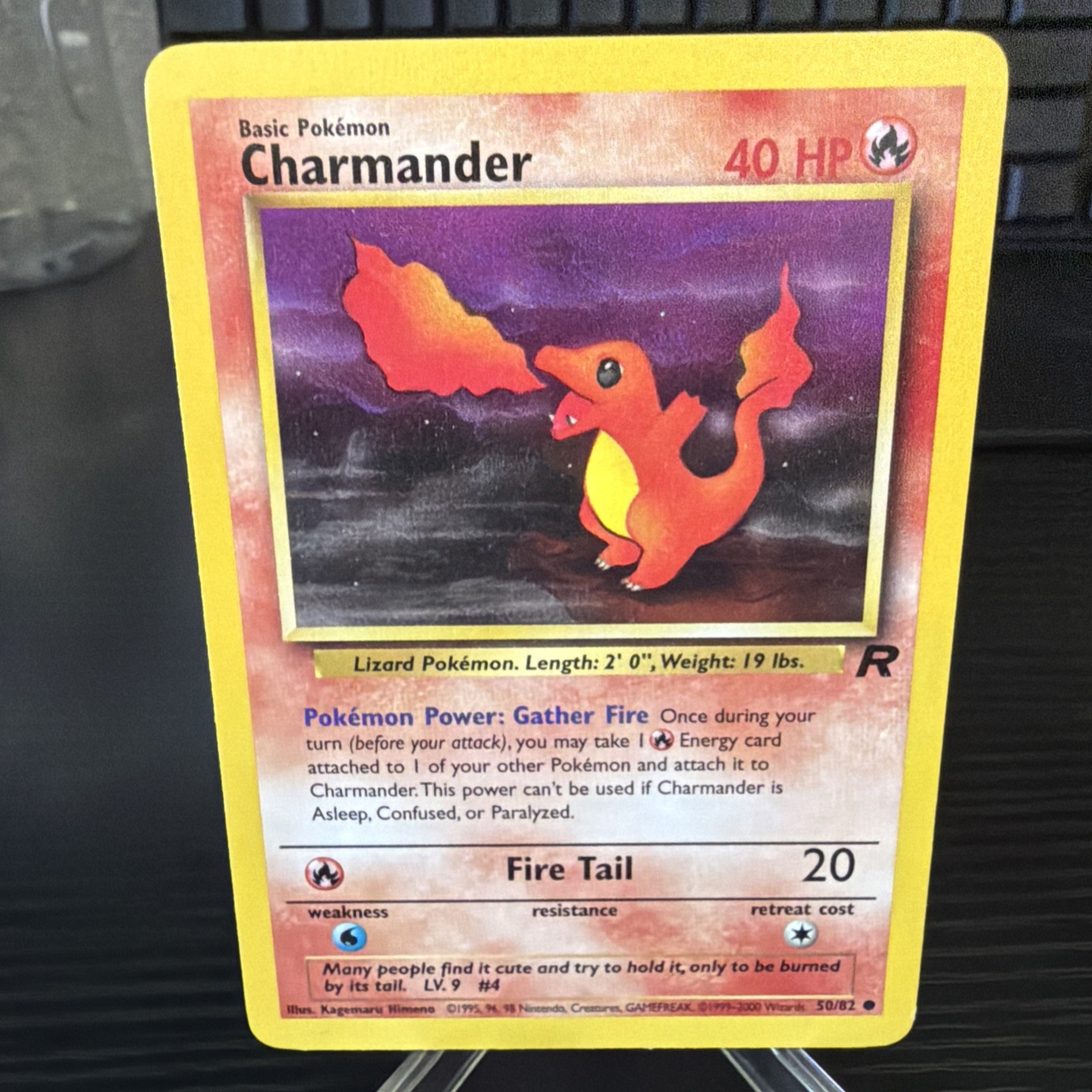 Pokemon TCG Charmander #50/82 Team Rocket Non Holo Vintage 1999-2000