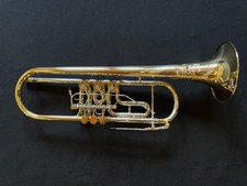 Konzerttrompete"Schmid" versilbert-Stimmzug mit 2 Überblasklappen+1 Stimmzug-NEU
