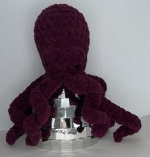 Burgundy Handmade Crochet Octopus Amigurumi