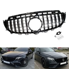 Sport Kühlergrill Front Grill Schwarz für Mercedes E W213 S213 A238 C238 2016-20