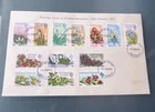 FALKLAND ISLANDS 1971 SURCHARGED DEFINITIVES FULL SET ON ILL FDC