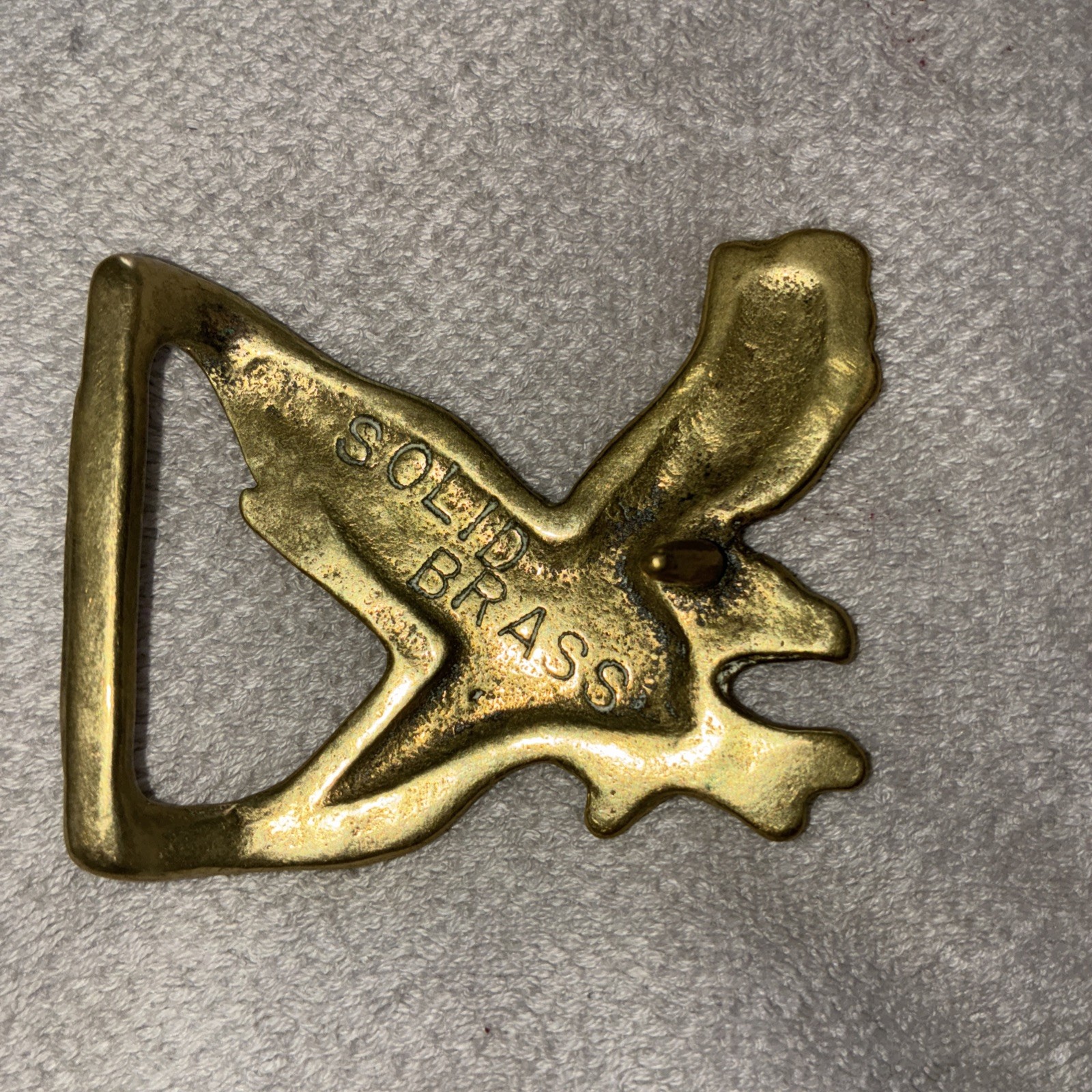 Vintage Solid Brass Flying Bird Eagle Falcon Hawk… - image 2
