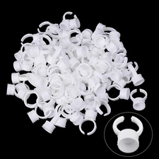 Pigment Rings - Yuelong 300PCS Tattoo Cups M (300 Count), White 