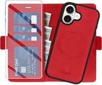 HandyhüLle FüR Iphone 17 PU Leder Wallet Magnetisch Standfunktion Rot