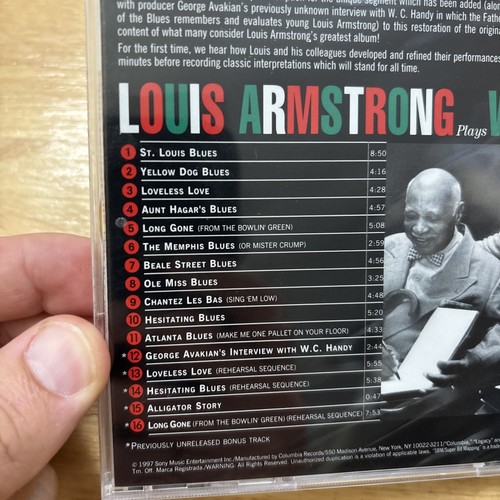 Louis Armstrong Plays W.C. Handy (CD, 1997, Columbia-BMG) New Sealed - Picture 3 of 7