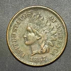 1867 Indian Head Cent - XF Details - 1C - Penny