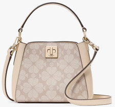 Kate Spade Phoebe Beige Spade Flower Mini Top Handle Crossbody Bag KK996 NWT