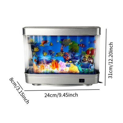 Aquarium-Stimmungslampe, Nachtlicht, dekorative Lampe für drinnen
