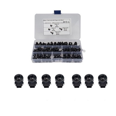 M6 Cage Nuts and Bolts Screws Washers Data Cabinet Rack Mount Server Lot 50 Pack