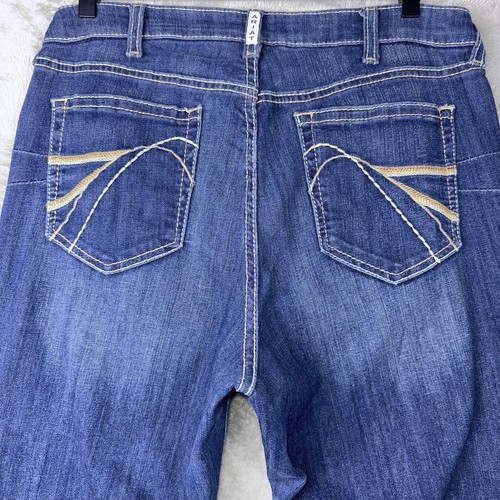 Ariat REAL Jeans Womens 32R Dorthy High Rise Bootcut Stretch Denim Cowgirl Rodeo - Picture 5 of 16
