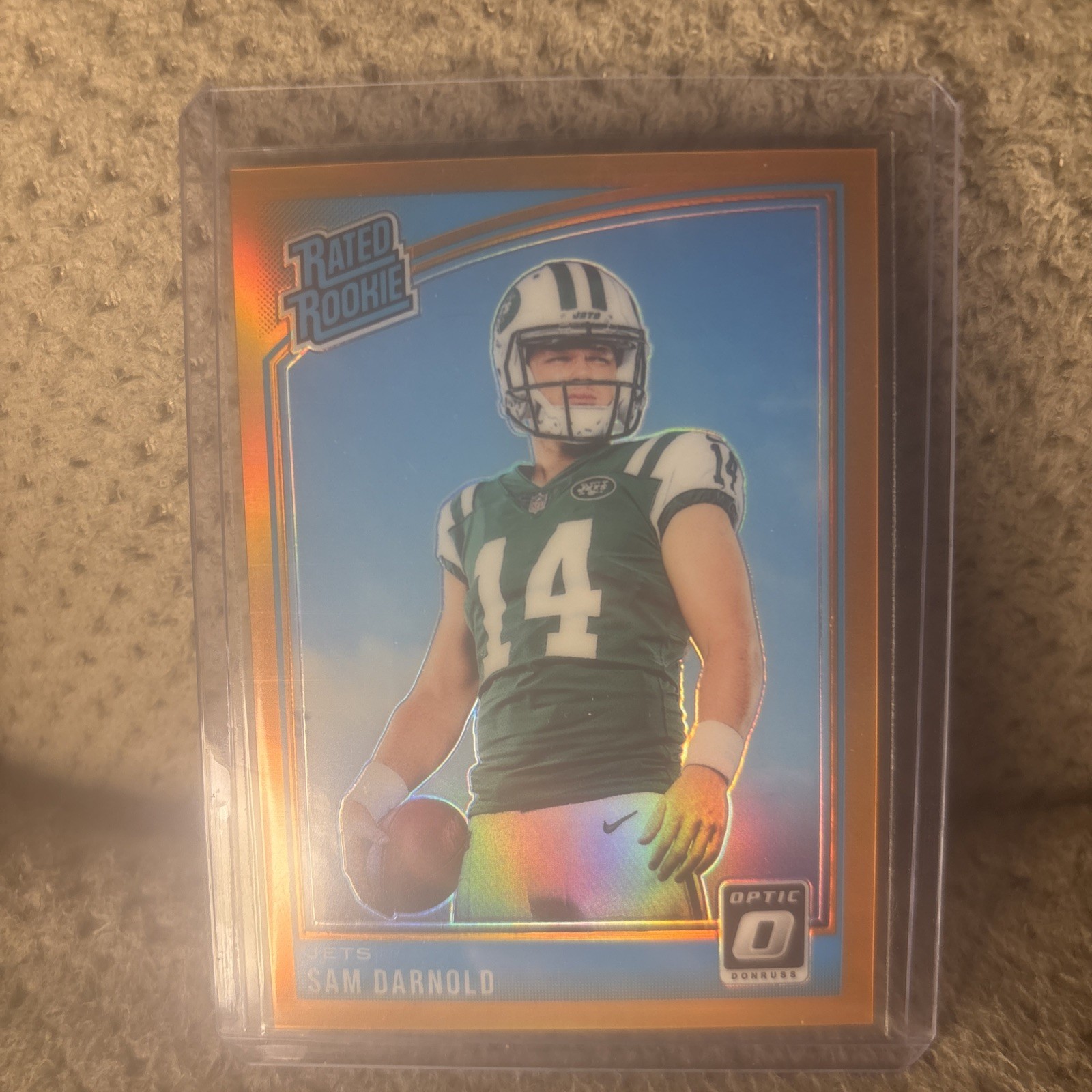 2018 Donruss Optic - Rated Rookie Sam Darnold #151 Orange Prizm /199 (RC)