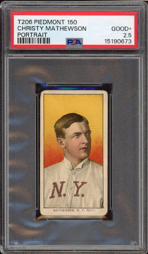 T206 Piedmont 150 Christy Mathewson Portrait PSA GOOD+ 2.5