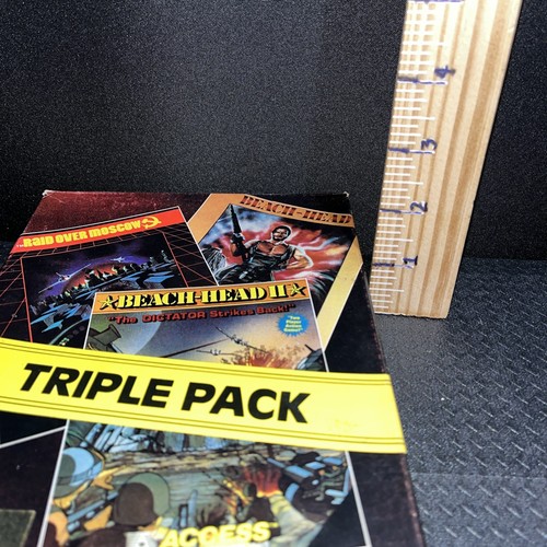 ATARI Raid Over Moscow/Beach Head 1&2 (400 800 XL XE) 1984 Complete box SET w/Ma - Picture 10 of 15