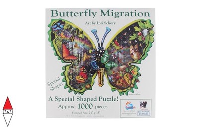 SUNSOUT LORI SCHORY BUTTERFLY MIGRATION FORMPUZZLE 1000 TEILE