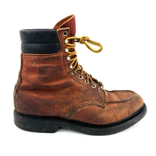 Mens 9.5 D Red Wing 404 SuperSole Rubberneck Leather Work Soft Moc Toe Boots