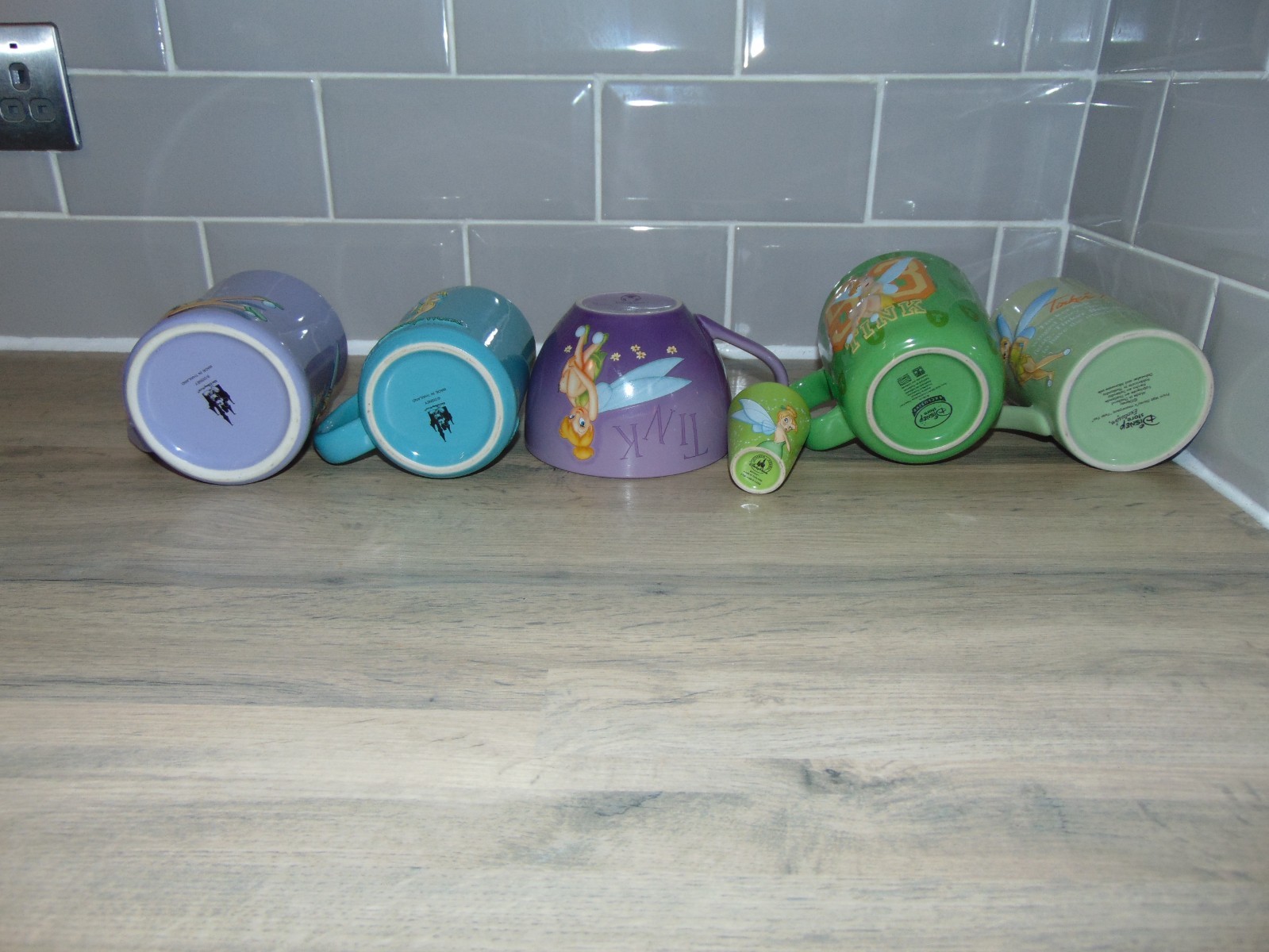 Disney Tinkerbell 3D Embossed Double-Sided Mugs/Cups - Store/Disneyland Resort