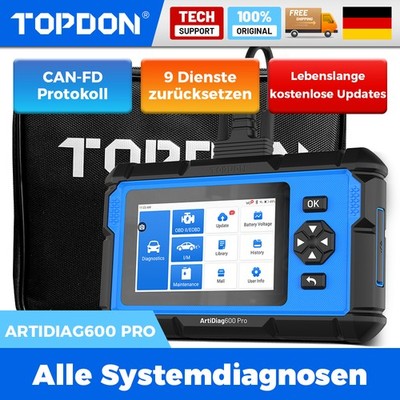  TOPDON ArtiDiag600 PRO OBD2 Diagnosegerät Lebenslange kostenlose WiFi Updates