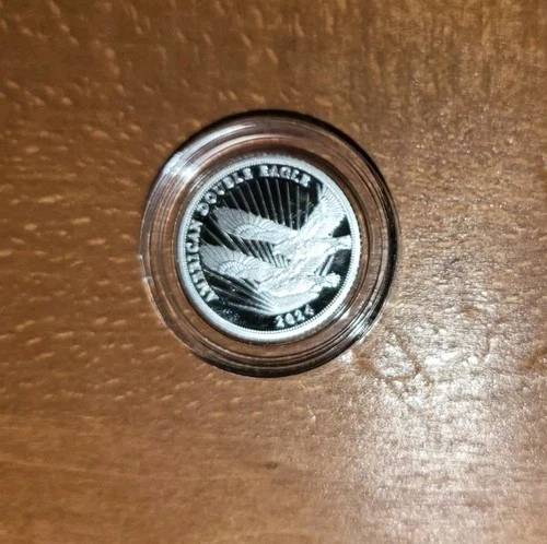 2024 .999 Silver American double eagle $2 Coin silver bullion excellent  cond.