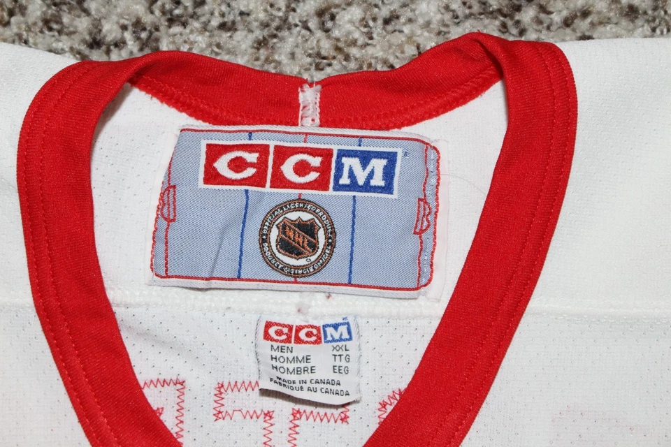 1998 STANLEY CUP DETROIT RED WINGS CCM Niklas Lidstrom JERSEY XXL AUTHENTIC MIC - Image 3 of 4